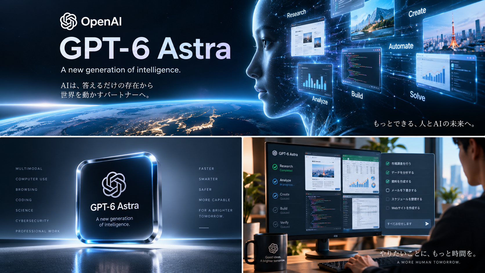 GPT-6 Astra登場。AIは「答える」から「代わりに操作する」時代へ